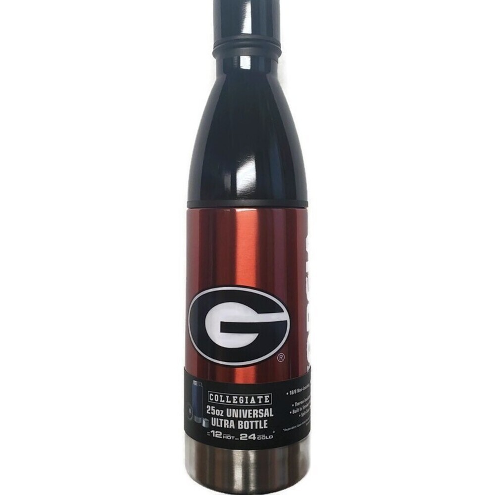 NCAA Georgia Bulldogs Universal Ultra Water Drink Bottle Stainless Steel 25oz